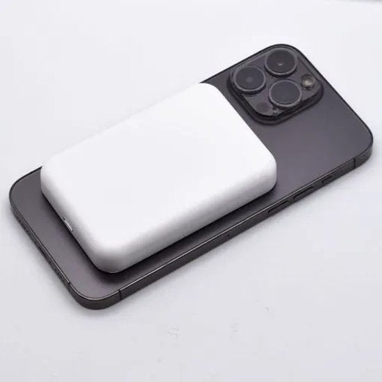 Magnetische Powerbank 5000mAh | 15W MagSafe Draadloze Oplader voor iPhone 12–17