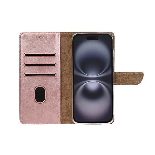 iPhone 17 Bookcase hoesje portemonnee- Rixus - Roze