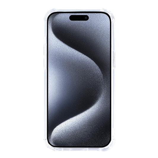 Rixus Anti-Burst Hoesje voor iPhone 15 Pro – Transparant – Schokbestendige TPU Beschermhoes