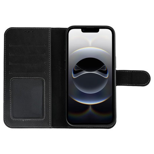Rixus Duo – Telefoonhoesje – Magnetische Wallet Case – Afneembaar 2-in-1 Design – Zwart – iPhone 16E/17E