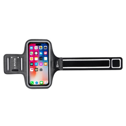 Rixus RXSP02 Sport Armband XL – Telefoonhouder voor Hardlopen & Fitness – Verstelbaar – Zwart