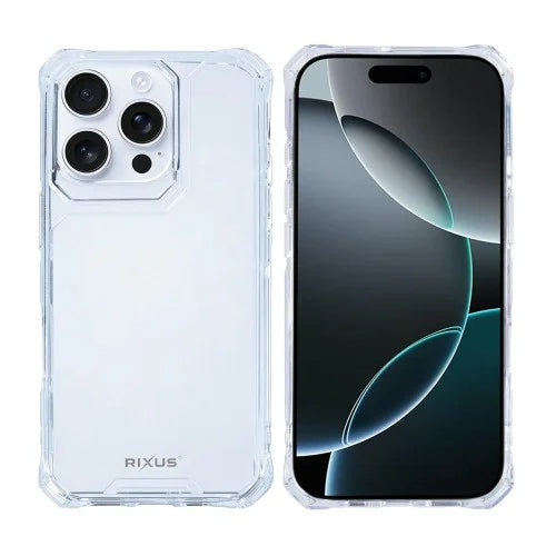 Rixus Armor-X – Telefoonhoesje – Anti-Shock Beschermhoes – Transparant TPU – iPhone 16 Pro