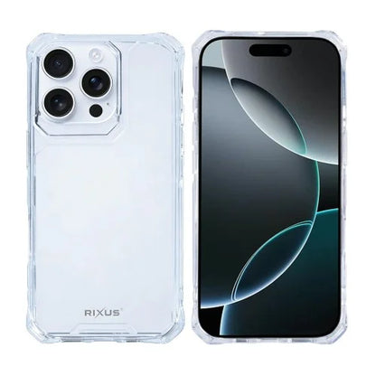 Rixus Armor-X – Telefoonhoesje – Anti-Shock Beschermhoes – Transparant TPU – iPhone 16 Pro