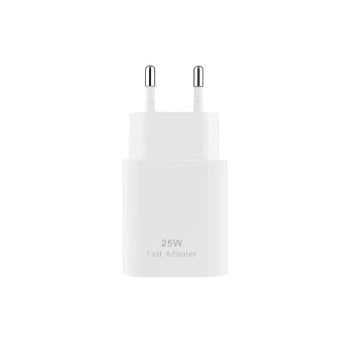 PD Adapter USB-C naar USB-C 25W – Snellader met Kabel – Wit