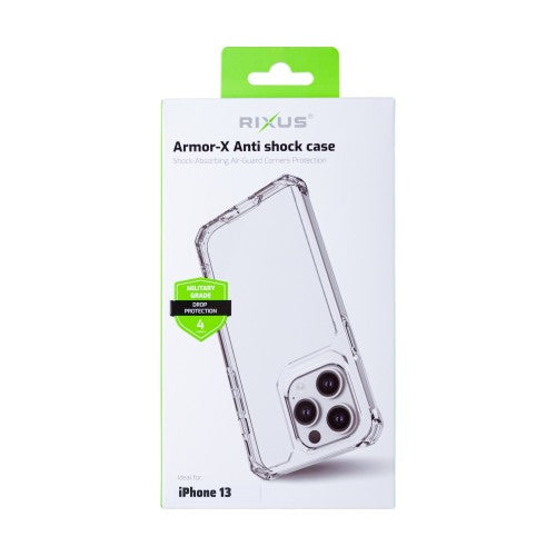 Rixus Armor-X Anti Shock – Telefoonhoesje – Beschermhoes – Transparant TPU – iPhone 13
