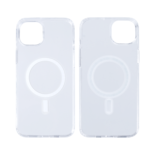 Rixus Magnetic Clear – Telefoonhoesje – MagSafe Case – Transparant TPU – iPhone 15 Plus