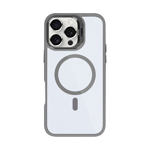 Rixus Classic 03 – Phone Case – MagSafe Protective Case – Titanium Grey Design – iPhone 16 Pro Max