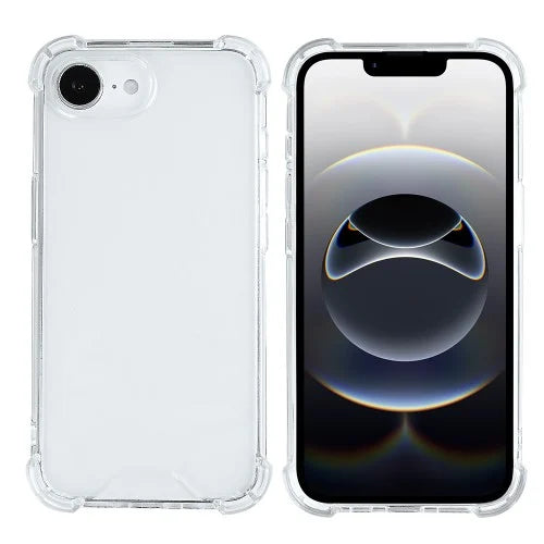 Rixus Anti-Burst – iPhone 16e/17e Hoesje – Schokbestendig – Slank Design – Transparant