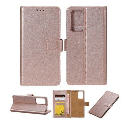 Rixus Bookcase – Telefoonhoesje – Wallet Case – Kunstleer – Roze – iPhone 13 Mini