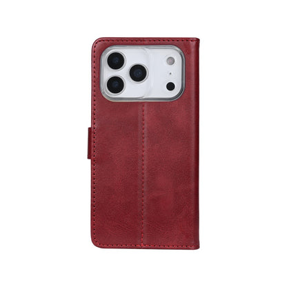 iPhone 17 Pro Bookcase hoesje portemonnee- Rixus - Donkerrood