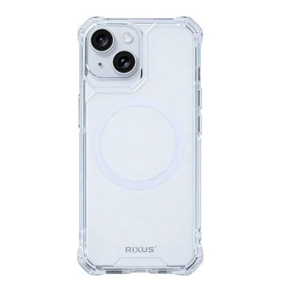 Rixus Armor-X – Telefoonhoesje – Anti-Shock MagSafe Beschermhoes – Transparant TPU – iPhone 15