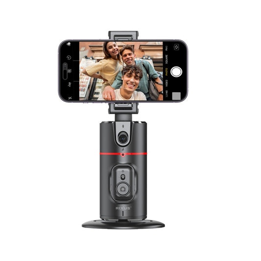 Rixus RXAG01 Auto Face Tracking stand  - Ideaal voor Vloggen, Video’s en TikTok – Zwart