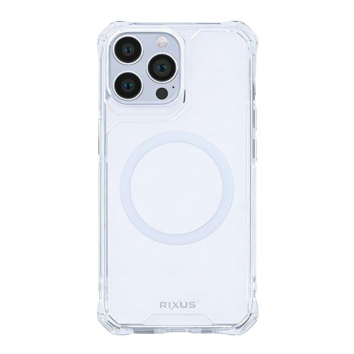 Rixus Armor-X Anti Shock – Telefoonhoesje – MagSafe Beschermhoes – Transparant TPU – iPhone 14 Pro
