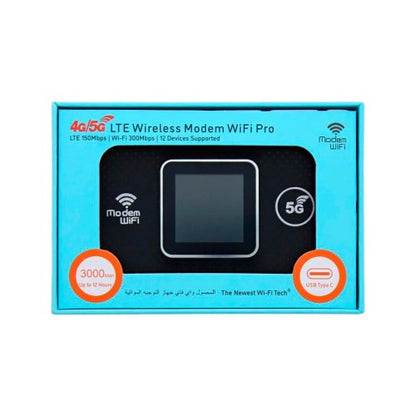 E5785 – 5G Mobiele WiFi Router – 300 Mbps – Draagbare Hotspot – Zwart