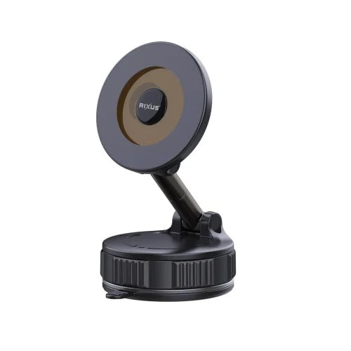 Rixus RXHM71 Magnetische Autohouder – Vacuum Zuignap – MagSafe Telefoonhouder – Zwart