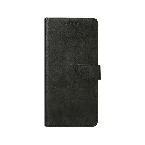 Rixus Bookcase – Phone Case – Wallet Case with Flip – Black Faux Leather – iPhone 16 Pro Max