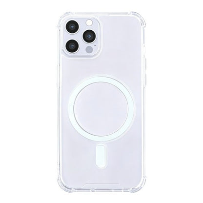 Rixus Anti-Burst – Telefoonhoesje – MagSafe Case – Transparant TPU – iPhone 12 / 12 Pro