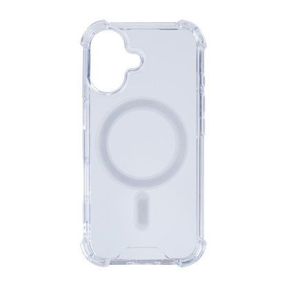 Rixus Anti-Burst – iPhone 16 Hoesje – MagSafe Compatibel – Schokbestendig – Transparant