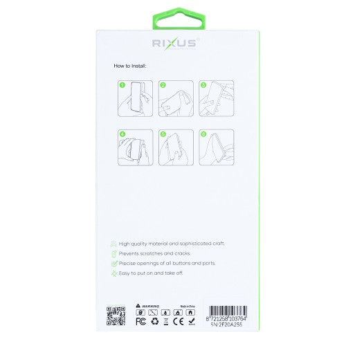 Rixus Anti-Burst – iPhone 16e/17e Hoesje – MagSafe Compatibel – Schokbestendig – Transparant