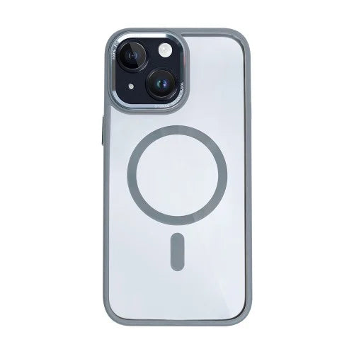 Rixus Classic 04 Case with MagSafe iPhone 15 – TPU Protective Case – Grey