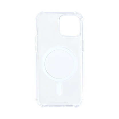 Rixus Anti-Burst – Telefoonhoesje – MagSafe Case – Transparant TPU – iPhone 12 / 12 Pro