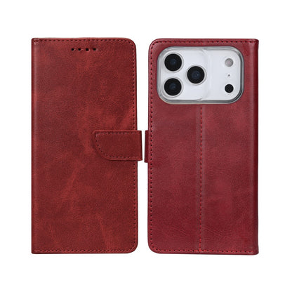 iPhone 17 Pro Bookcase hoesje portemonnee- Rixus - Donkerrood