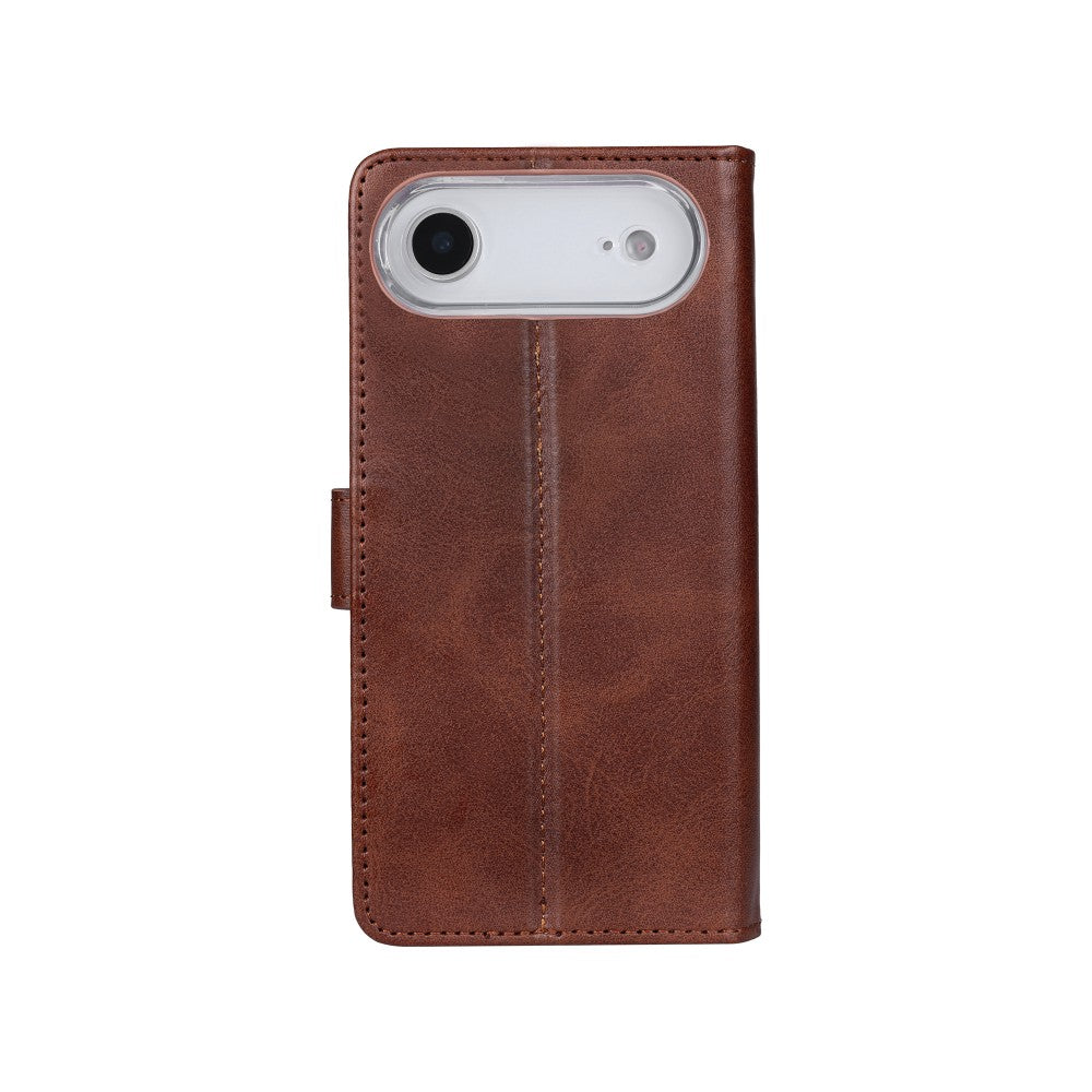 iPhone 17 Air Bookcase hoesje portemonnee- Rixus - Bruin