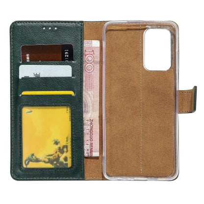 Rixus Bookcase – Telefoonhoesje – Wallet Case – Kunstleer – Donkergroen – iPhone 13 Mini