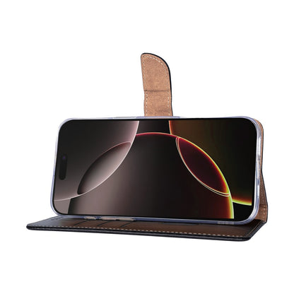 iPhone 17 Air Bookcase hoesje portemonnee- Rixus - Zwart