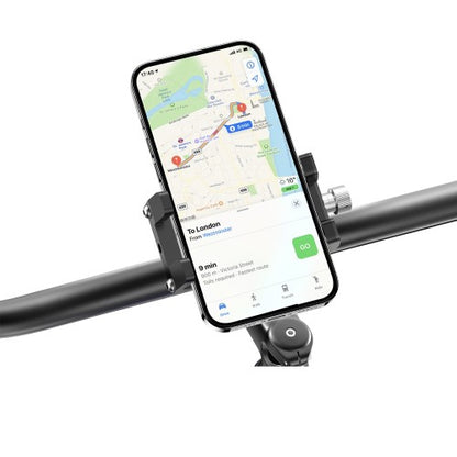 Rixus RXHB06 Fiets Telefoonhouder – Universeel Verstelbaar – Stuurhouder voor Smartphone – Zwart