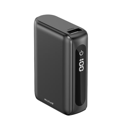 Powerbank Rixus RXPB24 - Compact -  Digital Display 10000mAh - Zwart