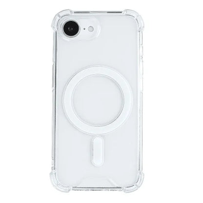 Rixus Anti-Burst – iPhone 16e/17e Hoesje – MagSafe Compatibel – Schokbestendig – Transparant