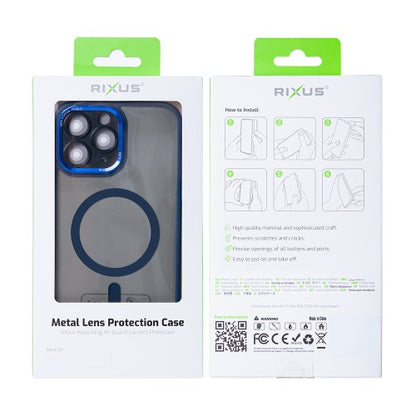 Rixus Classic 04 – Telefoonhoesje – MagSafe Case – Donkerblauw – iPhone 11 Pro