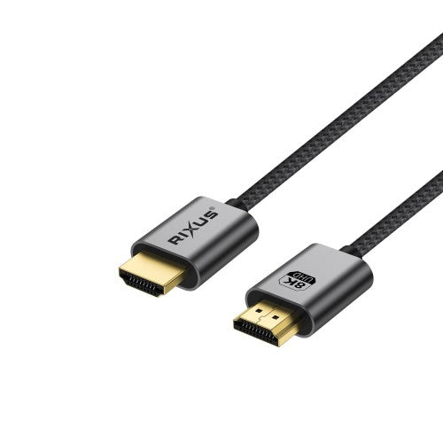 Rixus RXHU11 Premium HDMI 8K Kabel 5 m – Hoge Resolutie – Space Gray