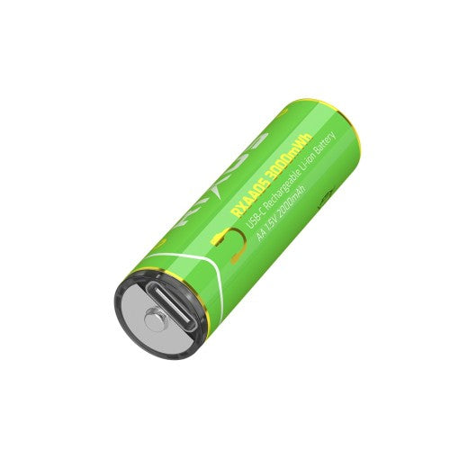 Rixus RXAA05 Oplaadbare AA Batterijen 3000mWh – 4 Stuks – Met USB-C Kabel