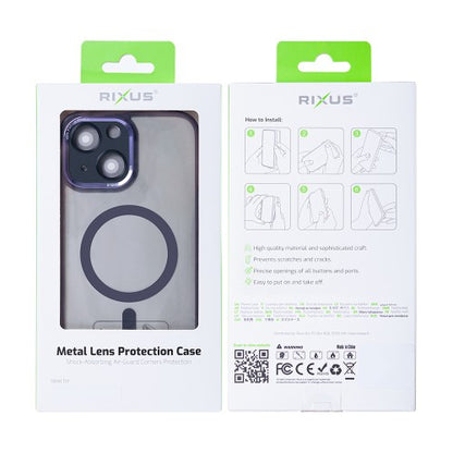 Rixus Classic 04 – Telefoonhoesje – MagSafe Case – Paars – iPhone 14 Plus