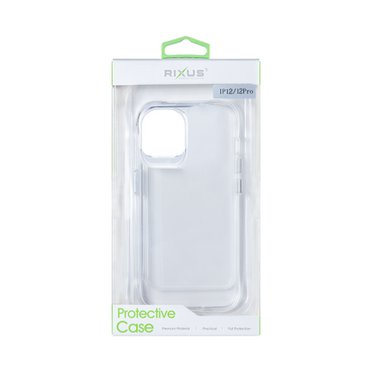 Rixus Anti Shock – Telefoonhoesje – Transparant TPU – iPhone 12 / 12 Pro