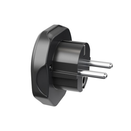 Rixus RXHC27 EU Reisadapter – Wereldstekker Europa – Compacte Travel Adapter – Zwart