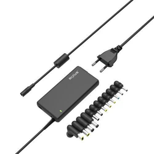Rixus RXLC09 90W 19V Universele Laptop Oplader – Inclusief Plug Tips – Zwart
