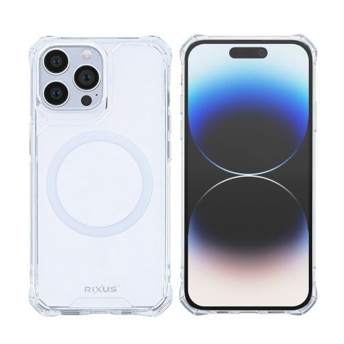 Rixus Armor-X Anti Shock – Telefoonhoesje – MagSafe Beschermhoes – Transparant TPU – iPhone 14 Pro Max