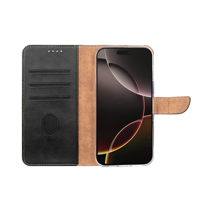 iPhone 17 Air Bookcase hoesje portemonnee- Rixus - Zwart