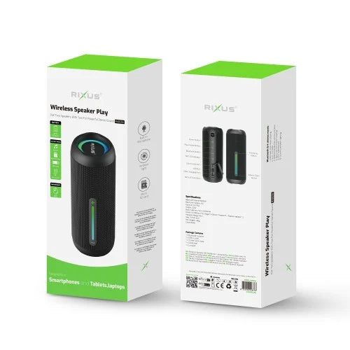 Rixus RXBS56 Bluetooth Speaker – Draadloze Speaker – Draagbaar & Krachtig – Zwart