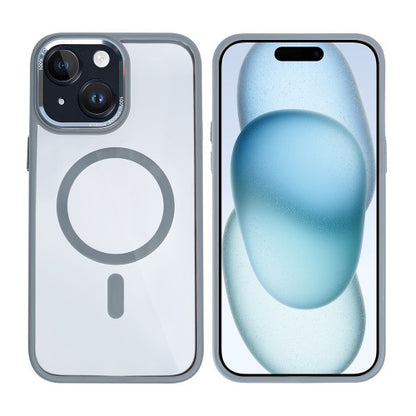 Rixus Classic 04 Case with MagSafe iPhone 15 – TPU Protective Case – Grey