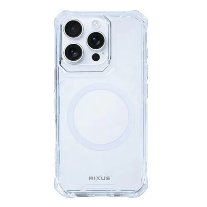 Rixus Armor-X – Telefoonhoesje – Anti-Shock MagSafe Beschermhoes – Transparant TPU – iPhone 16 Pro Max