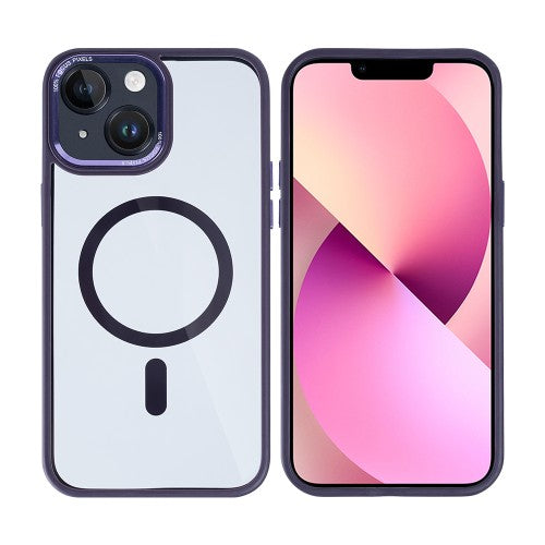 Rixus Classic 04 – Telefoonhoesje – MagSafe Case – Paars – iPhone 14 Plus