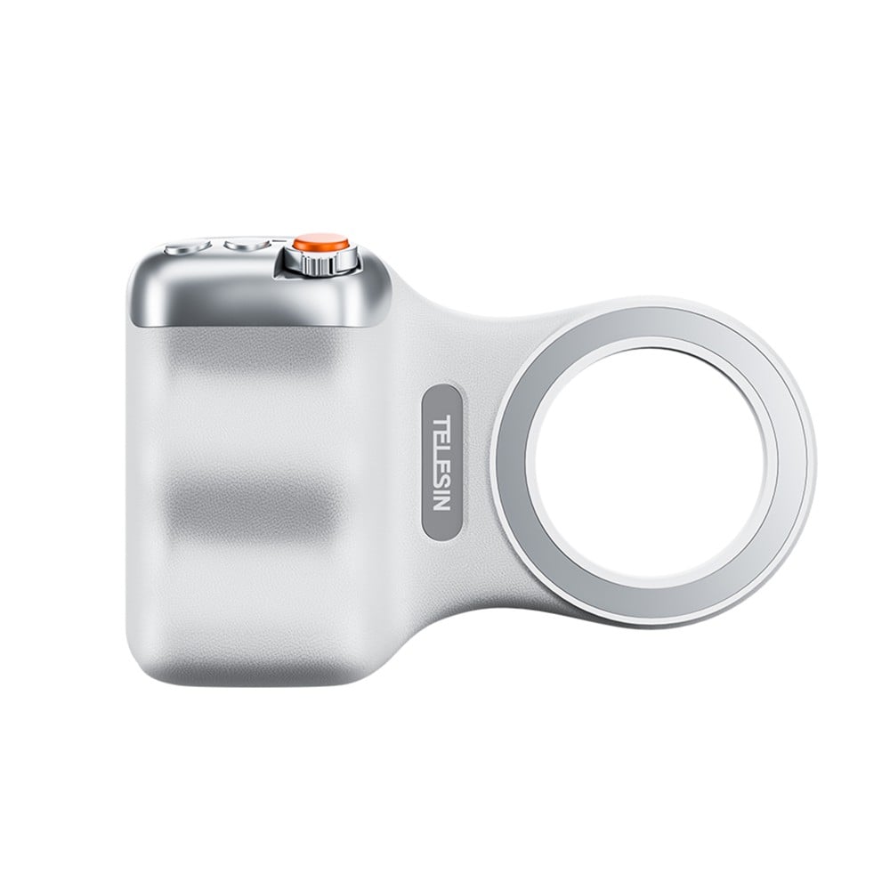 TELESIN Fun Shot MagSafe Telefoon Grip – Camera Handgreep voor iPhone – Ergonomische grip – Magnetische bevestiging – Wit