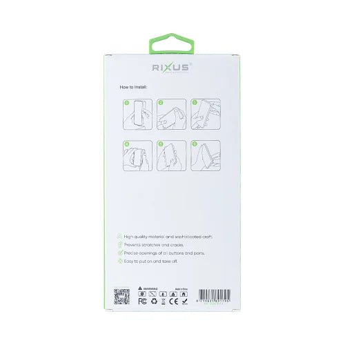 Rixus Anti-Burst – Telefoonhoesje – Beschermhoes – Zwart TPU – iPhone 14