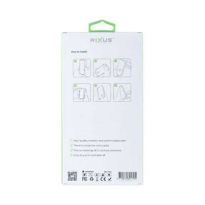 Rixus Anti-Burst – Telefoonhoesje – Beschermhoes – Zwart TPU – iPhone 14