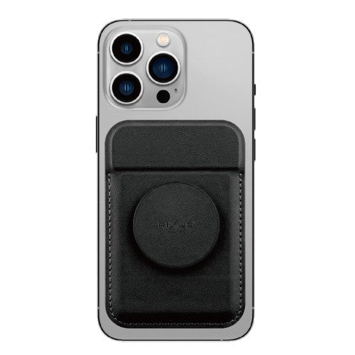 Rixus RXCH20B MagSafe Card Holder – Magnetic Card Holder for iPhone – Compact & Stylish – Black
