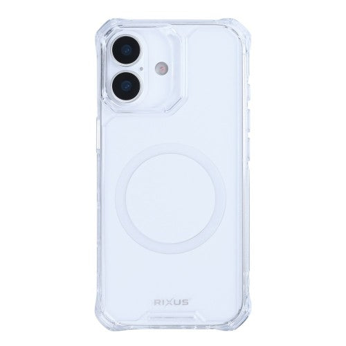 Rixus Armor-X – iPhone 16 Hoesje – Anti-Shock – MagSafe Compatibel – Transparant